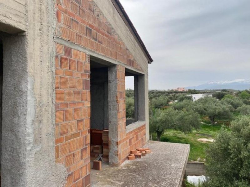 Chorafakia Kreta, Chorafakia: Rohbau - unfertige Maisonette mit Meerblick zu verkaufen Haus kaufen